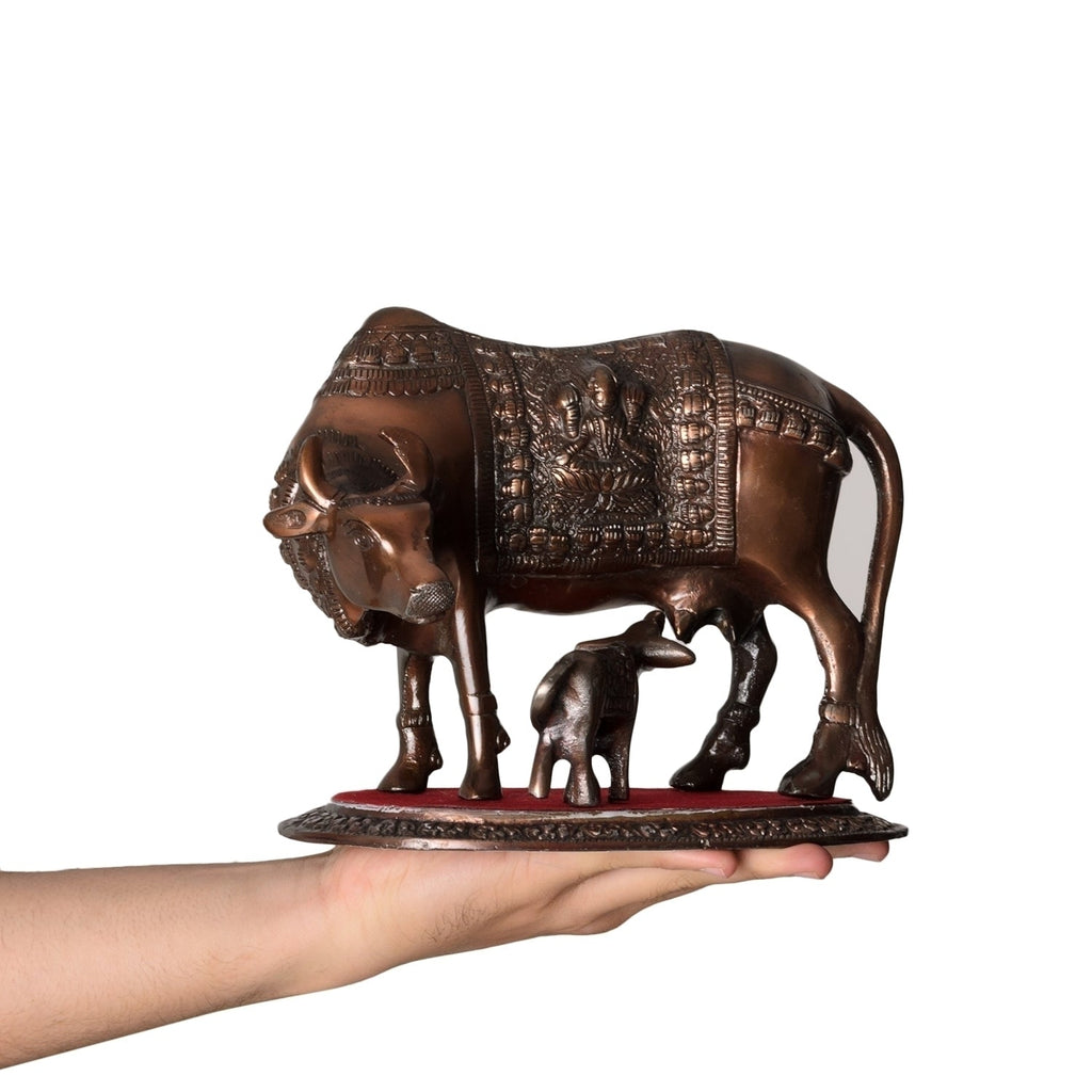 Kamdhenu Cow And Calf Calf Statue Animal Figurines Kafalo