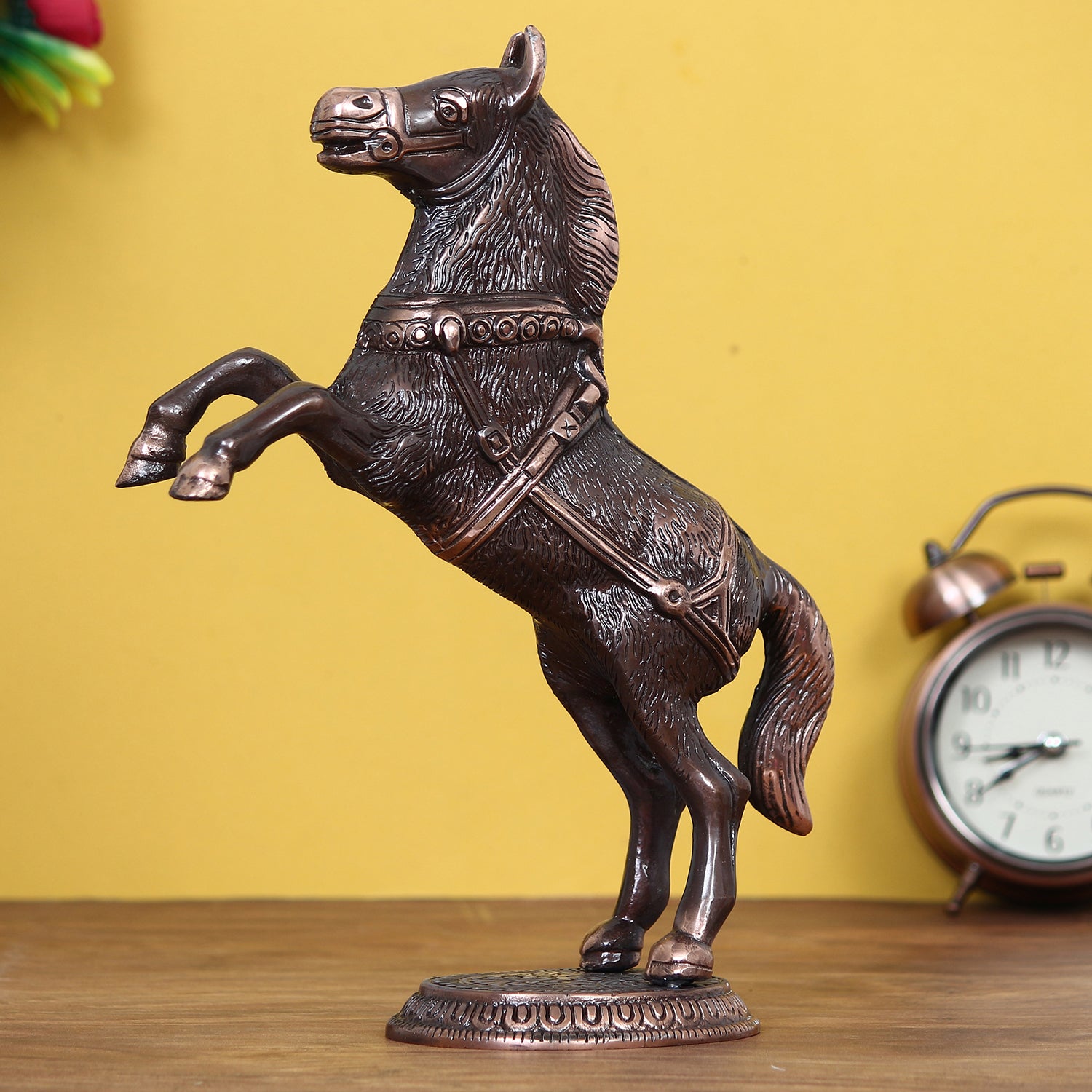 Decorative Jumping Horse Figurine Antique Showpiece Kafalo