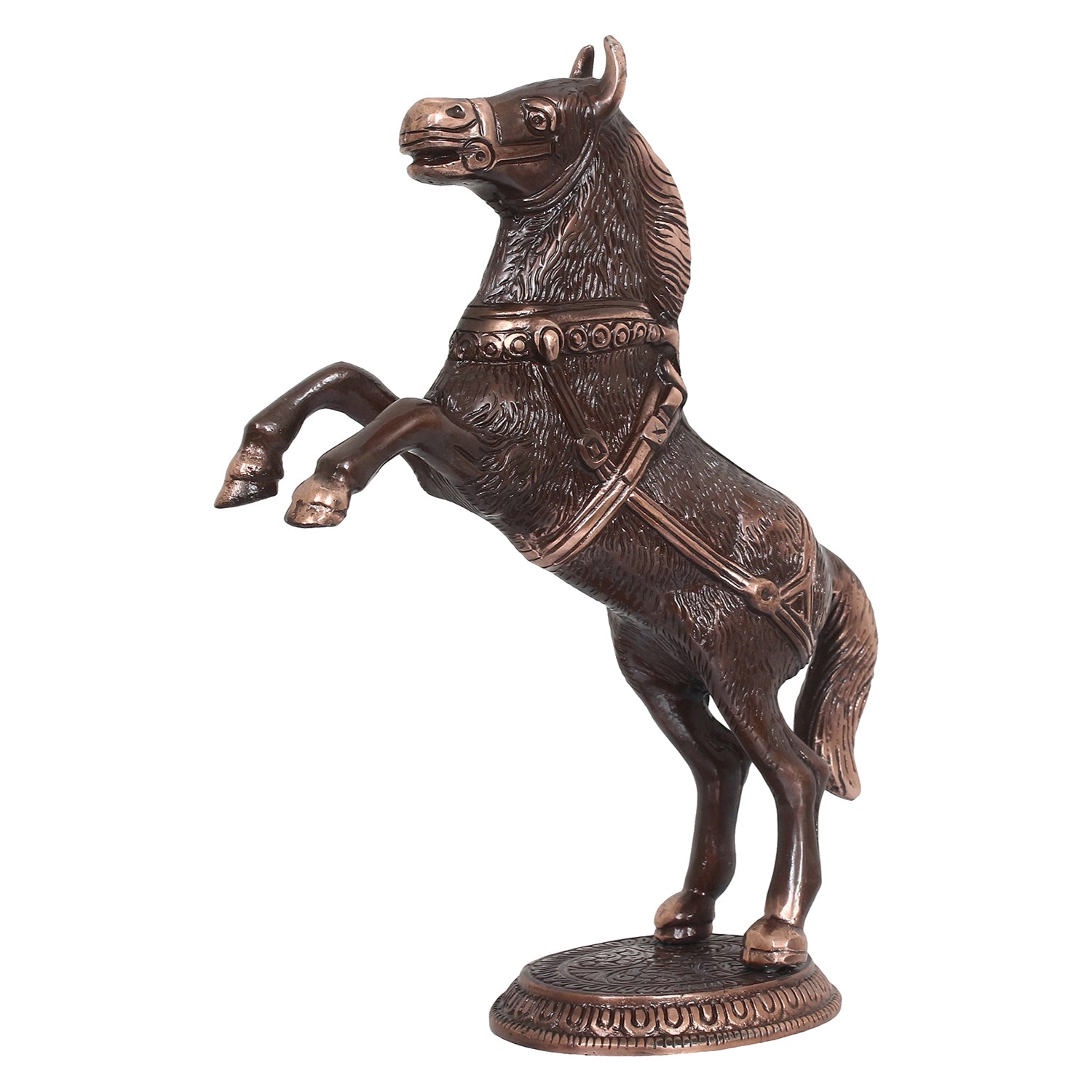 Decorative Jumping Horse Figurine Antique Showpiece Kafalo