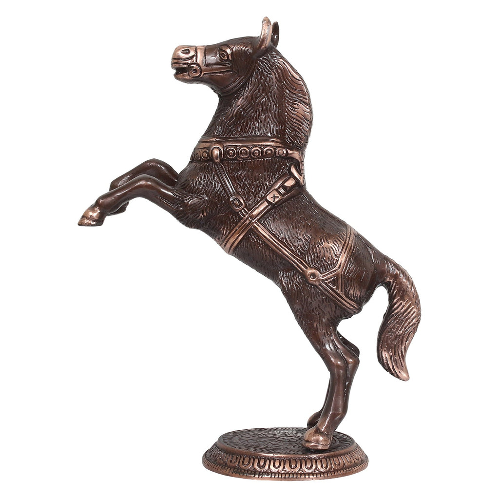Decorative Jumping Horse Figurine Antique Showpiece Kafalo