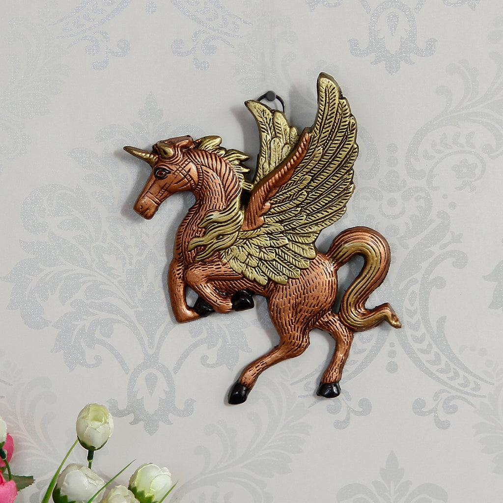 Decorative Flying Horse Metal Wall Hanging Showpiece Kafalo