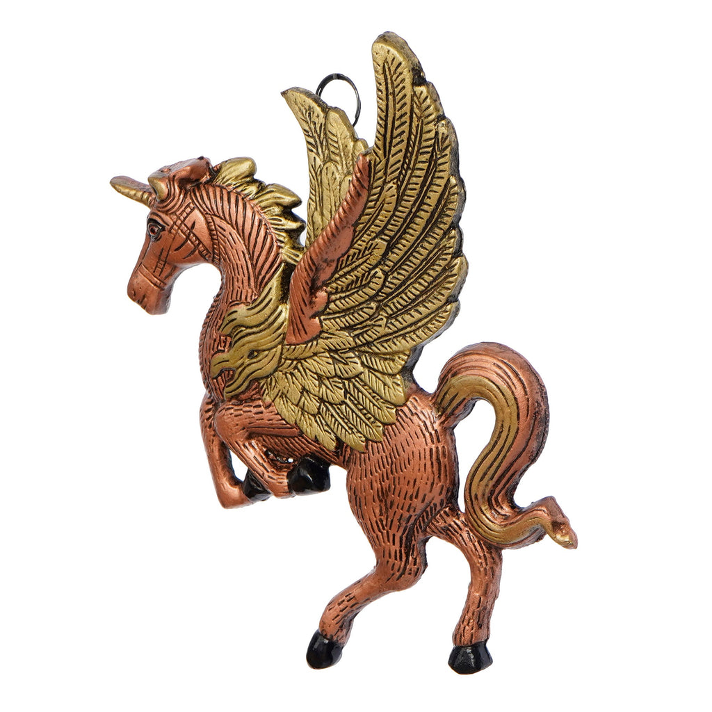 Decorative Flying Horse Metal Wall Hanging Showpiece Kafalo
