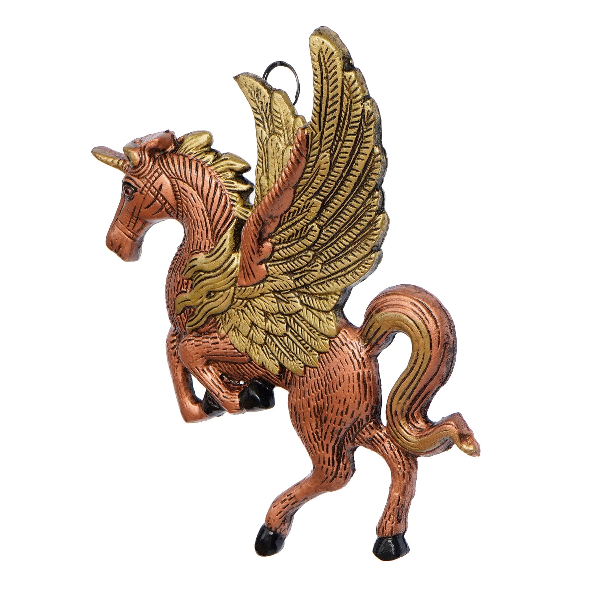 Decorative Flying Horse Metal Wall Hanging Showpiece Kafalo