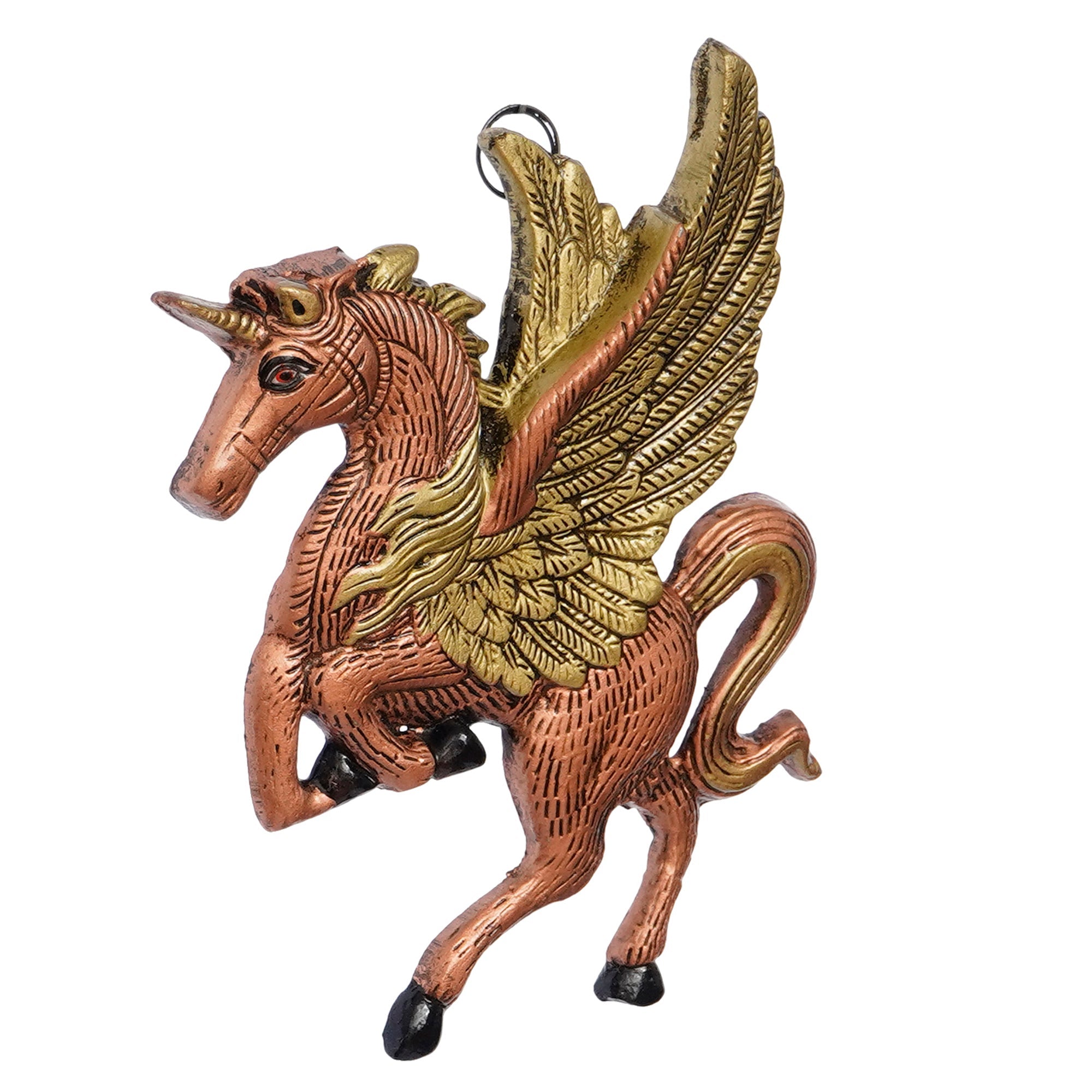 Decorative Flying Horse Metal Wall Hanging Showpiece Kafalo