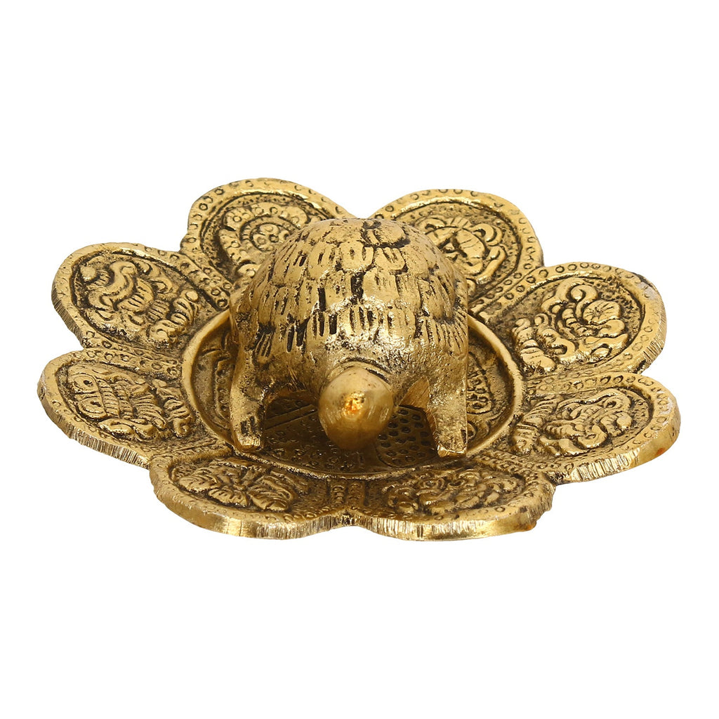 Feng Shui Tortoise with decorative plate for offices and home Kafalo