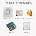 Periwinkle Bracelet Rakhi Gift Set Nestasia