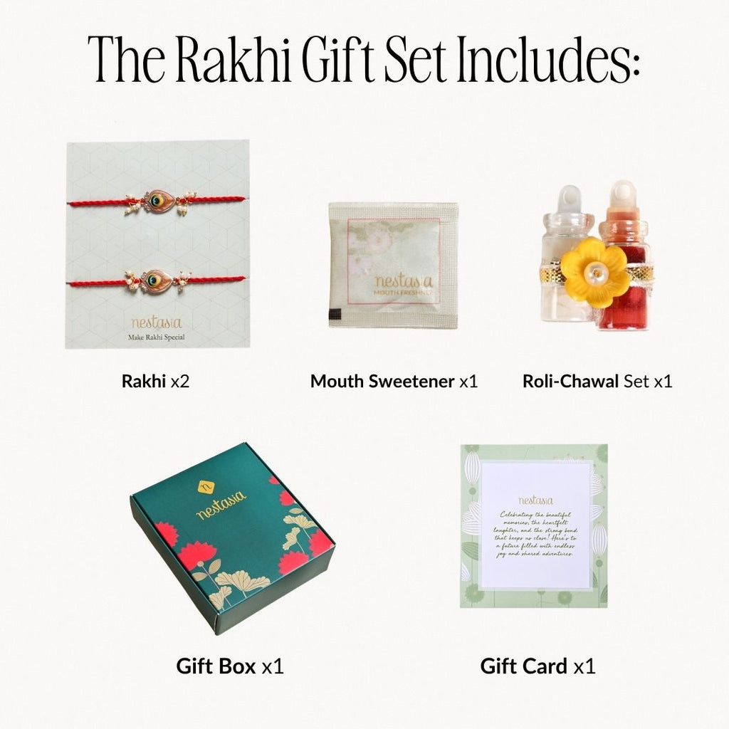 Morpankh Rakhi Duo Set Nestasia
