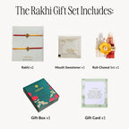 Shubh Ganesh Rakhi Duo Set Nestasia