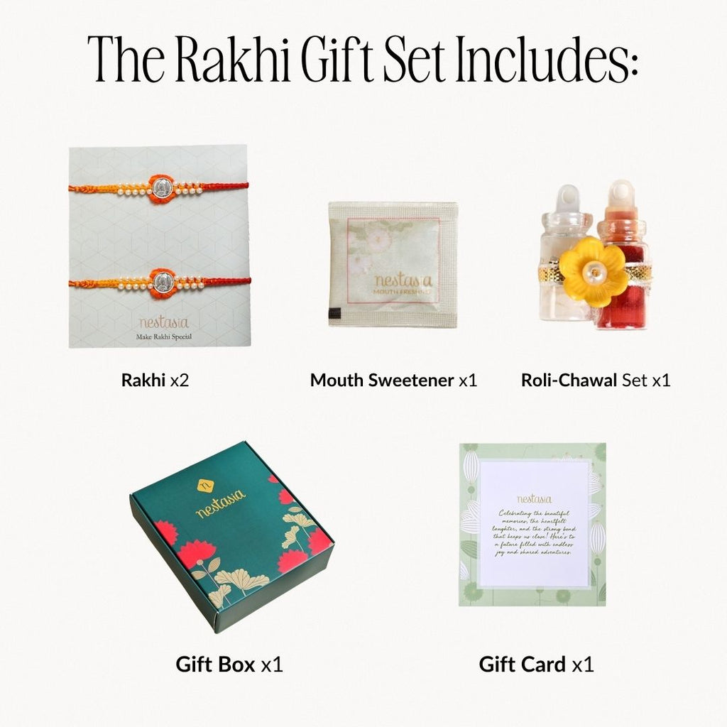 Queen Duo Rakhi Gift Set Nestasia