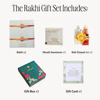 Queen Duo Rakhi Gift Set Nestasia
