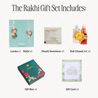 Floral Keepsake Rakhi And Lumba Gift Set Nestasia