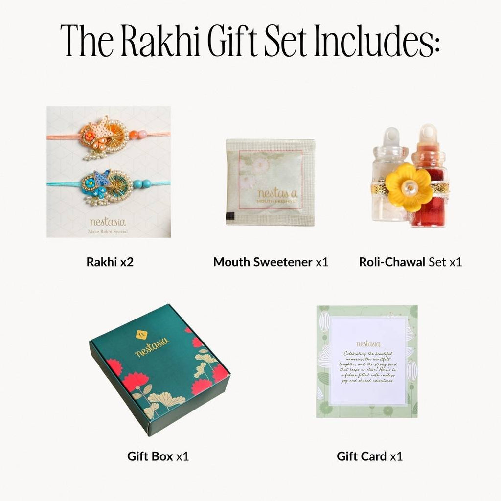 Sunset And Sea Handcrafted Rakhi Set Nestasia