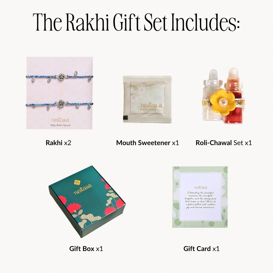 Rose Brother Rakhi Gift Set Nestasia