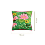 Gardenia Embroidered Cotton Cushion Cover 40x40cm Nestasia
