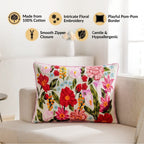Secret Oasis Embroidered Cotton Cover 50x35cm Nestasia