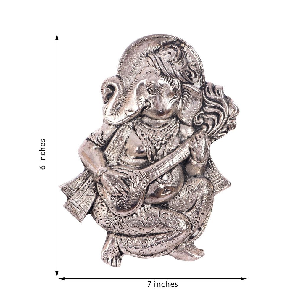 Wall Hanging Ganesha playing Veena Kafalo
