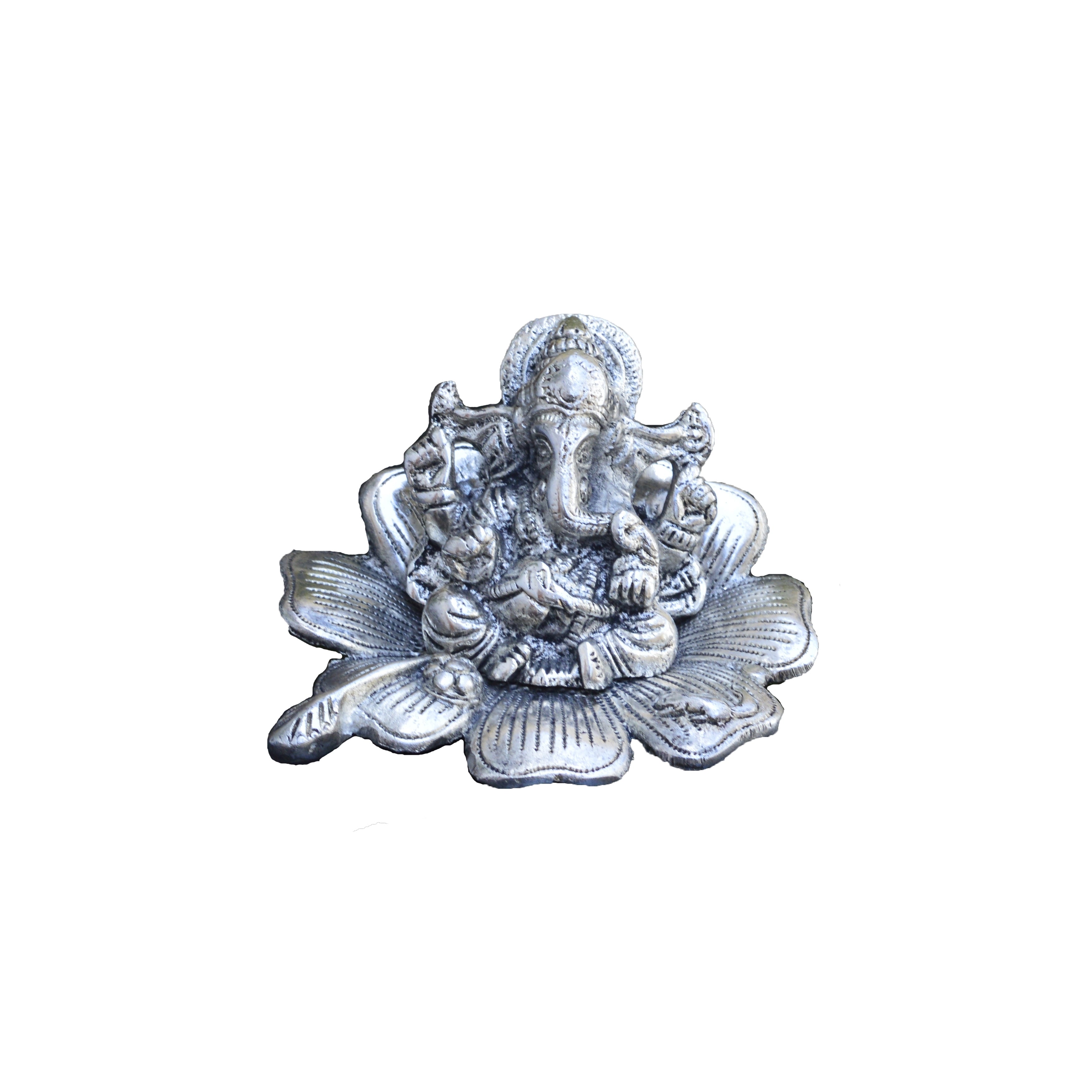 Lord Ganesha Statue on Flower Kafalo