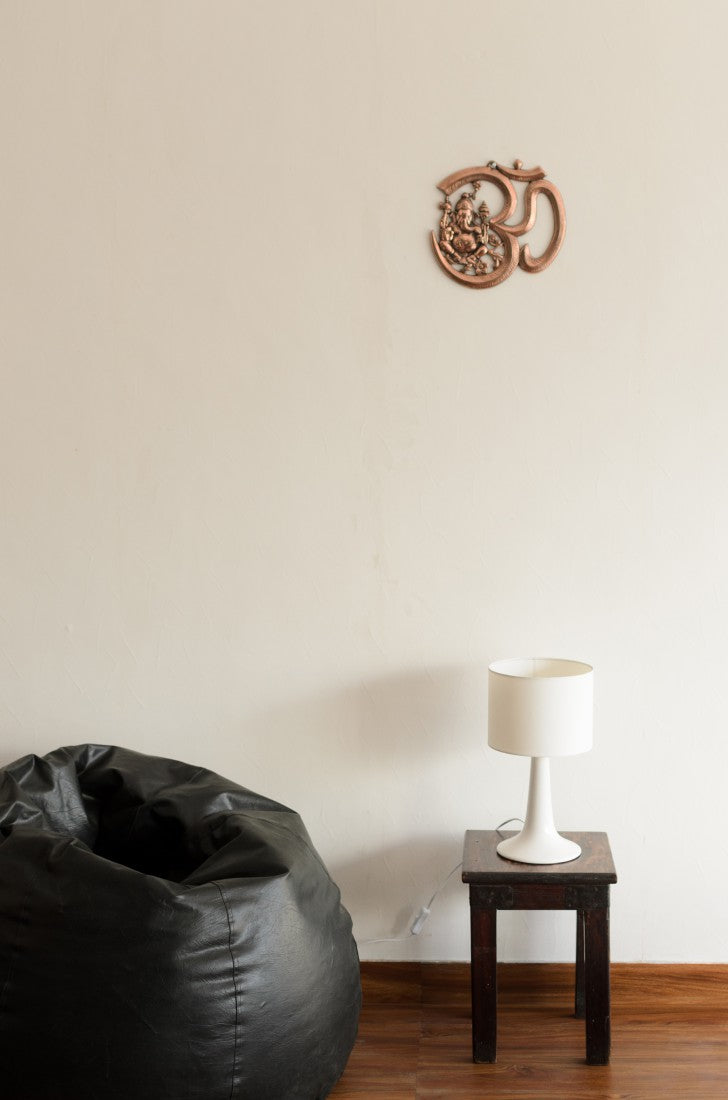 Brown Metal Lord Ganesha with Om wall hanging Kafalo