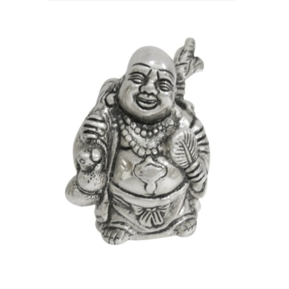Metal Feng Shui Laughing Buddha Statue Kafalo