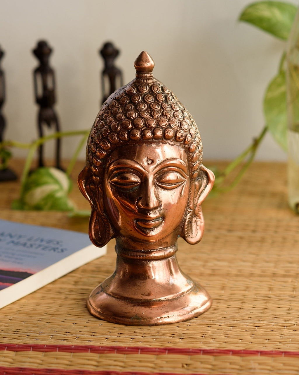 Metal Lord Buddha Showpiece Kafalo