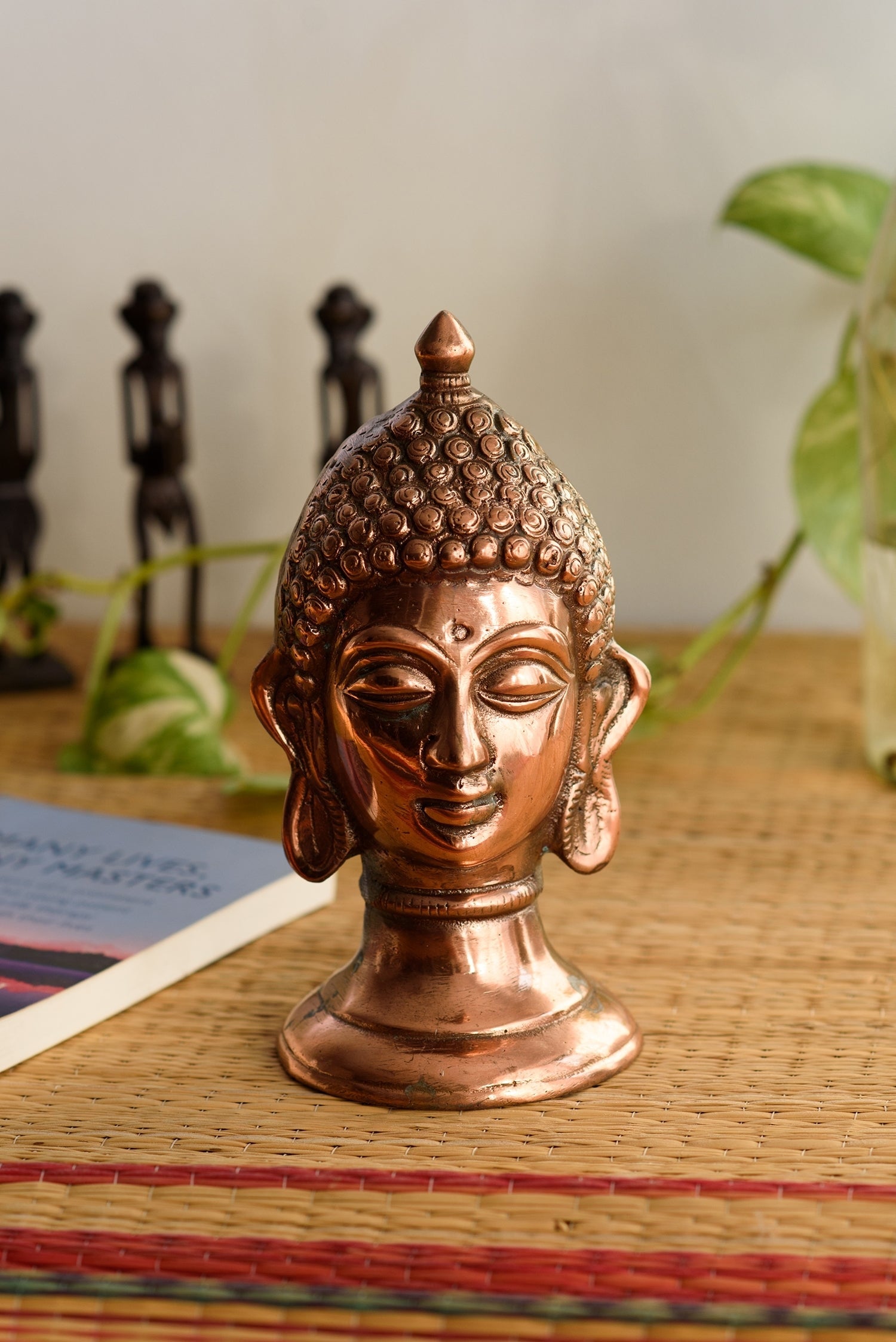 Metal Lord Buddha Showpiece Kafalo