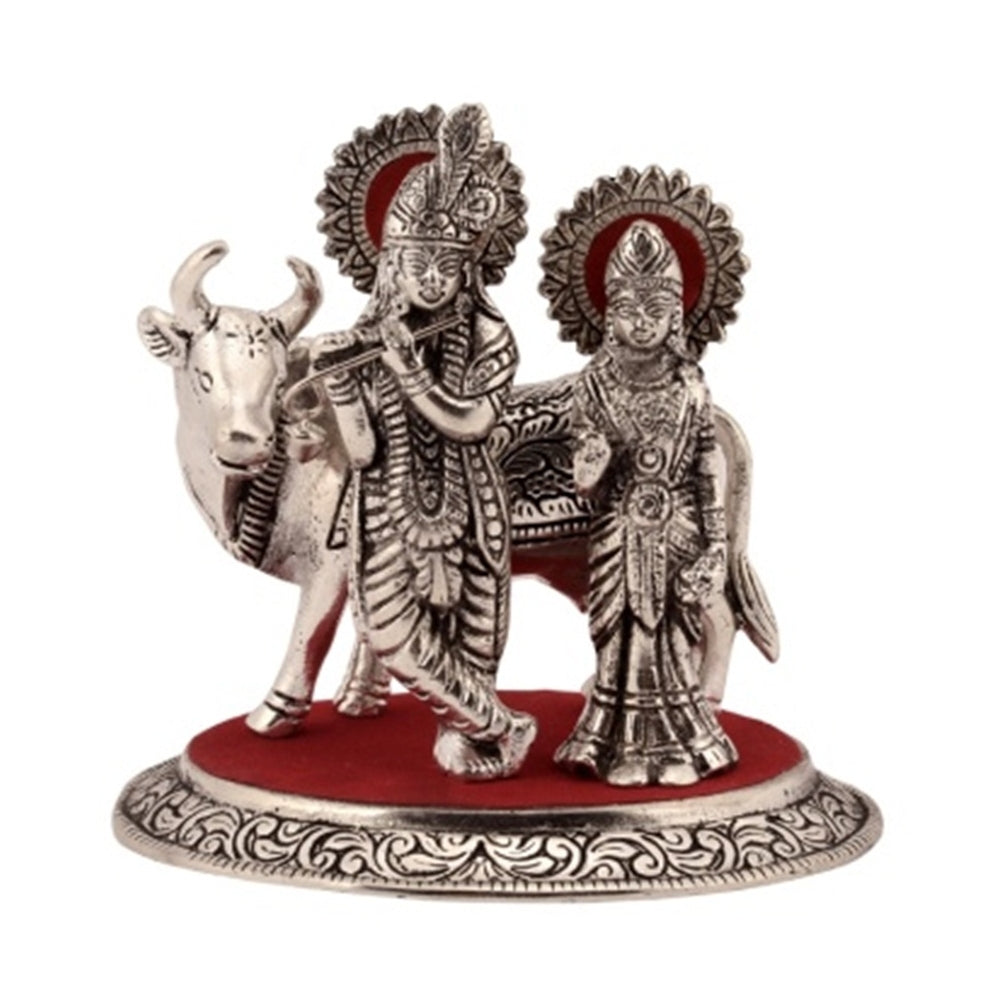 Radha Krishna Statue with Cow Kafalo
