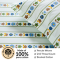 Blooming Garden Pure Cotton King Size Bedding Set 275x275cm Nestasia