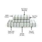 Blooming Garden Pure Cotton Queen Size Bedding Set 254x229cm Nestasia