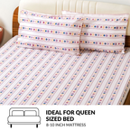 Floral Retreat Queen Size Cotton Bedding Set 254x229cm Nestasia