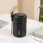 AMPM Portable Jar With Food Box Black 460ml Nestasia