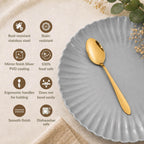 Gold PVD Coated Spoon Set Of 12 Nestasia