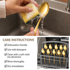 Gold PVD Coated Spoon Set Of 12 Nestasia