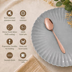 Rose Gold PVD Coated Spoon Set Of 12 Nestasia
