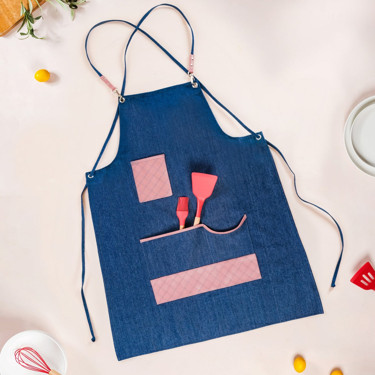 Cooking Apron For Women Pink Nestasia