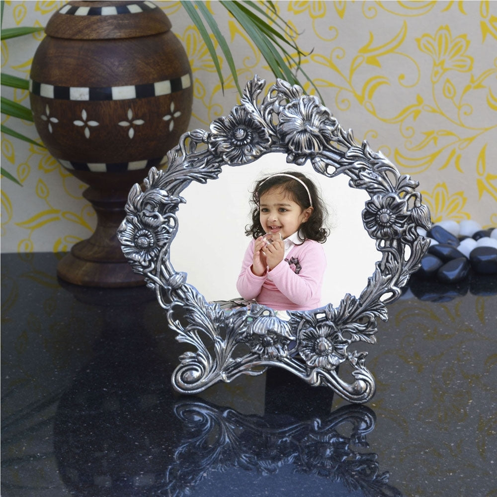 Silver Metal Single Photo frame Kafalo