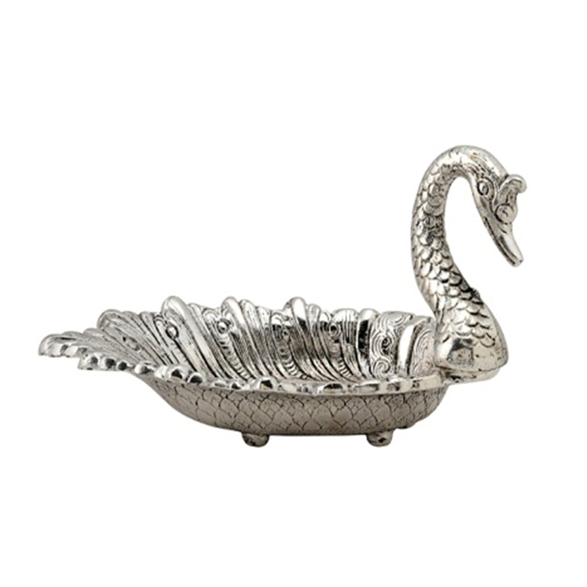 Beautiful Metal Duck Shaped Dry Fruit Tray Decorative Platter Kafalo
