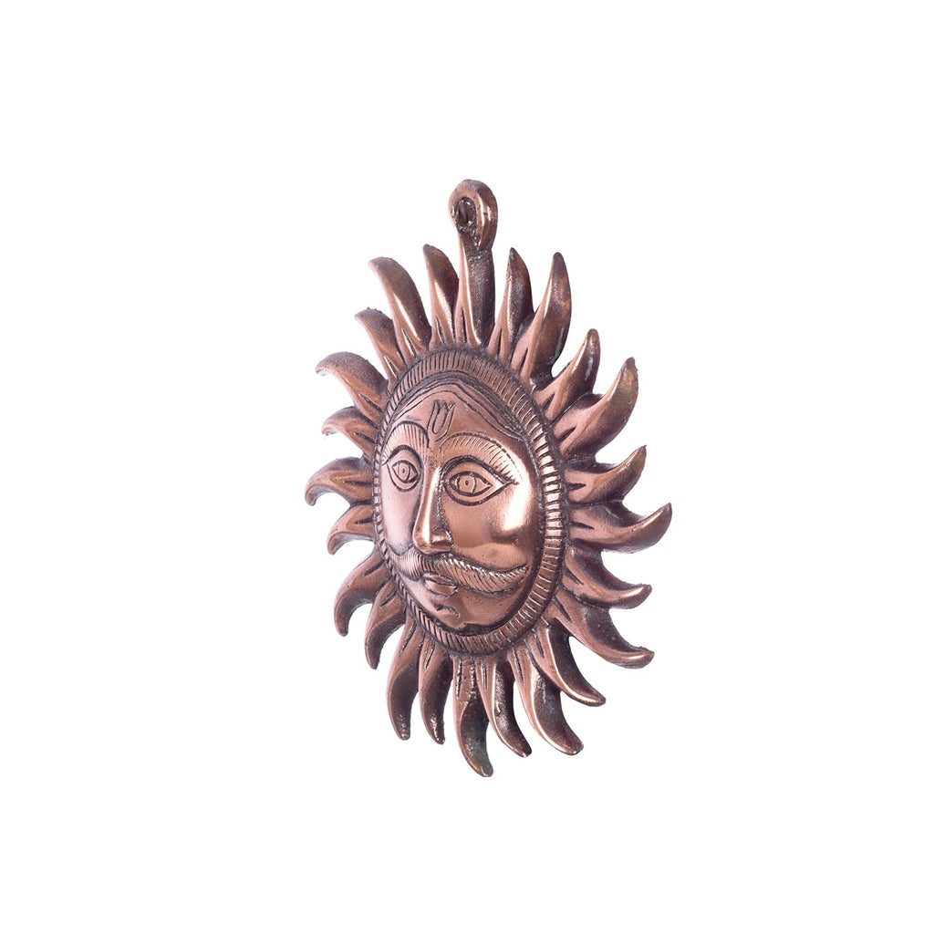 Brown metal sun wall hanging for wall decor Kafalo