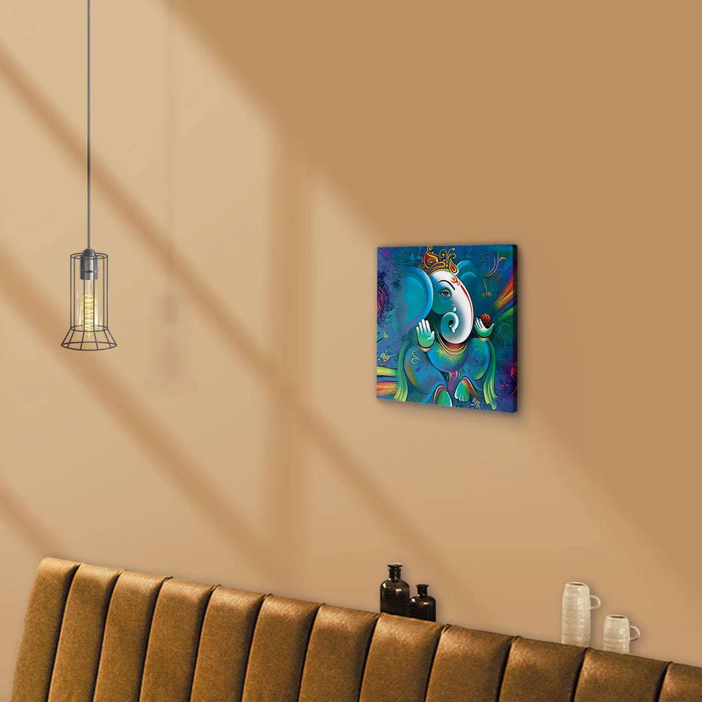ArtX Ganesh Ji Abstract Wall Framed Painting ArtX