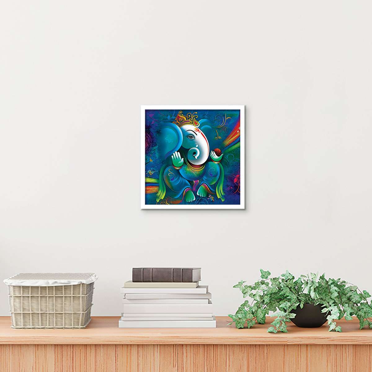 ArtX Ganesh Ji Abstract Wall Framed Painting ArtX