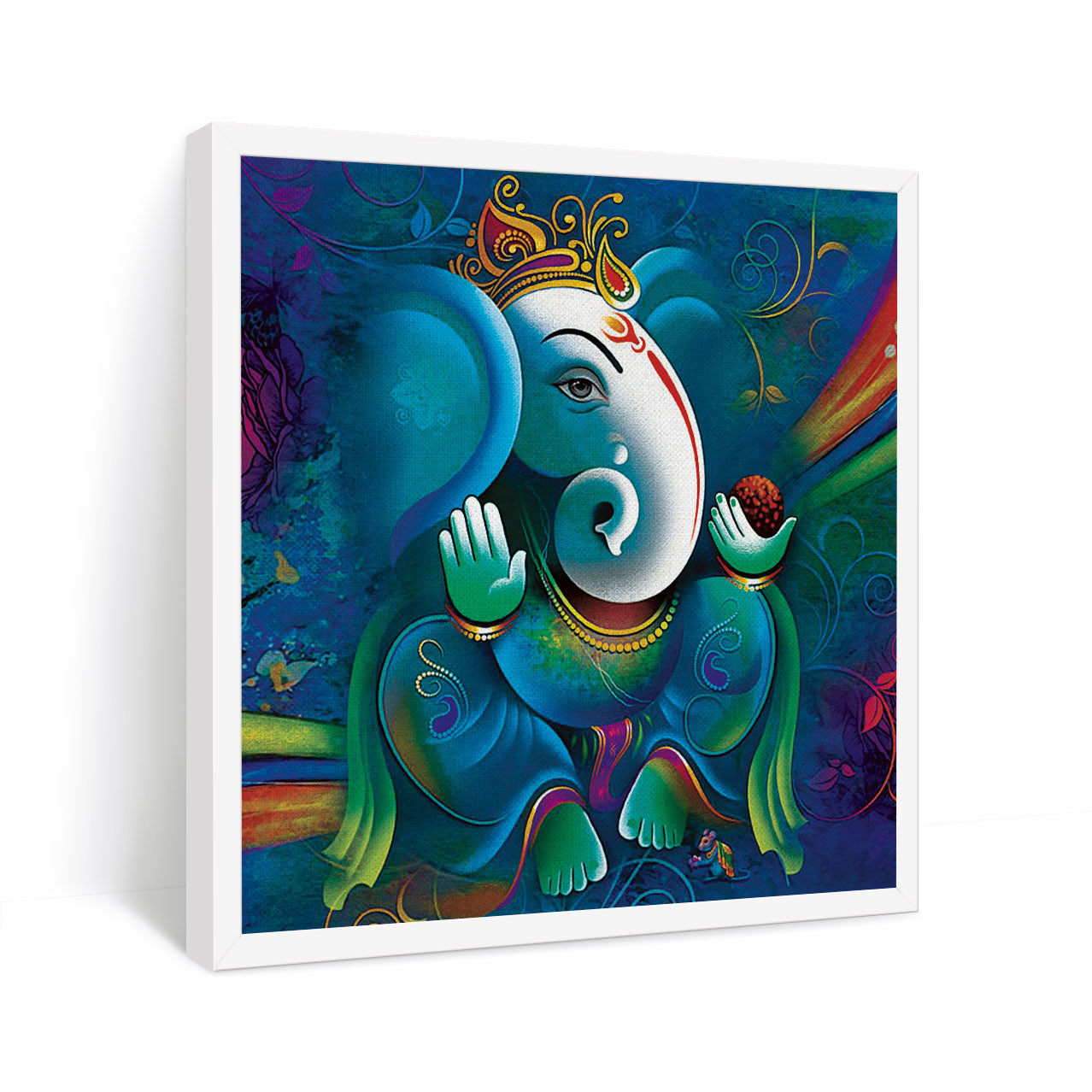 ArtX Ganesh Ji Abstract Wall Framed Painting ArtX