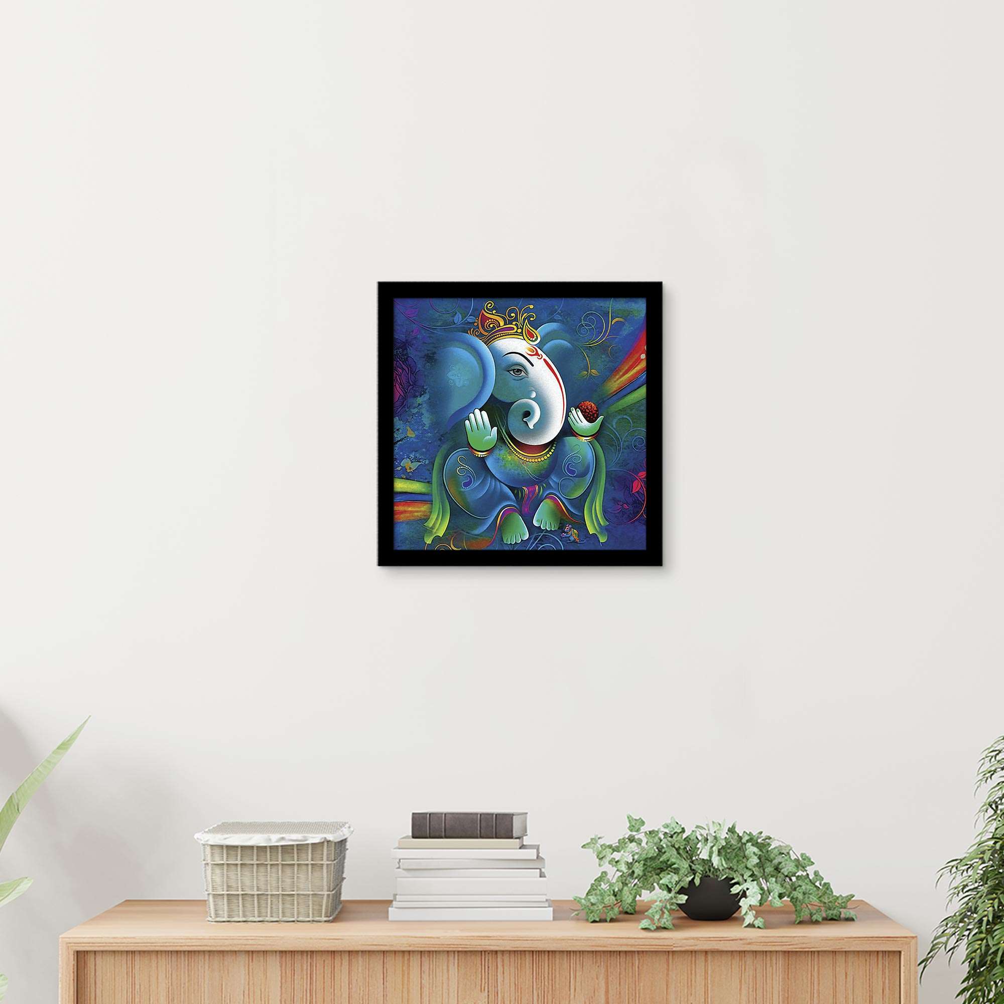 ArtX Ganesh Ji Abstract Wall Framed Painting ArtX