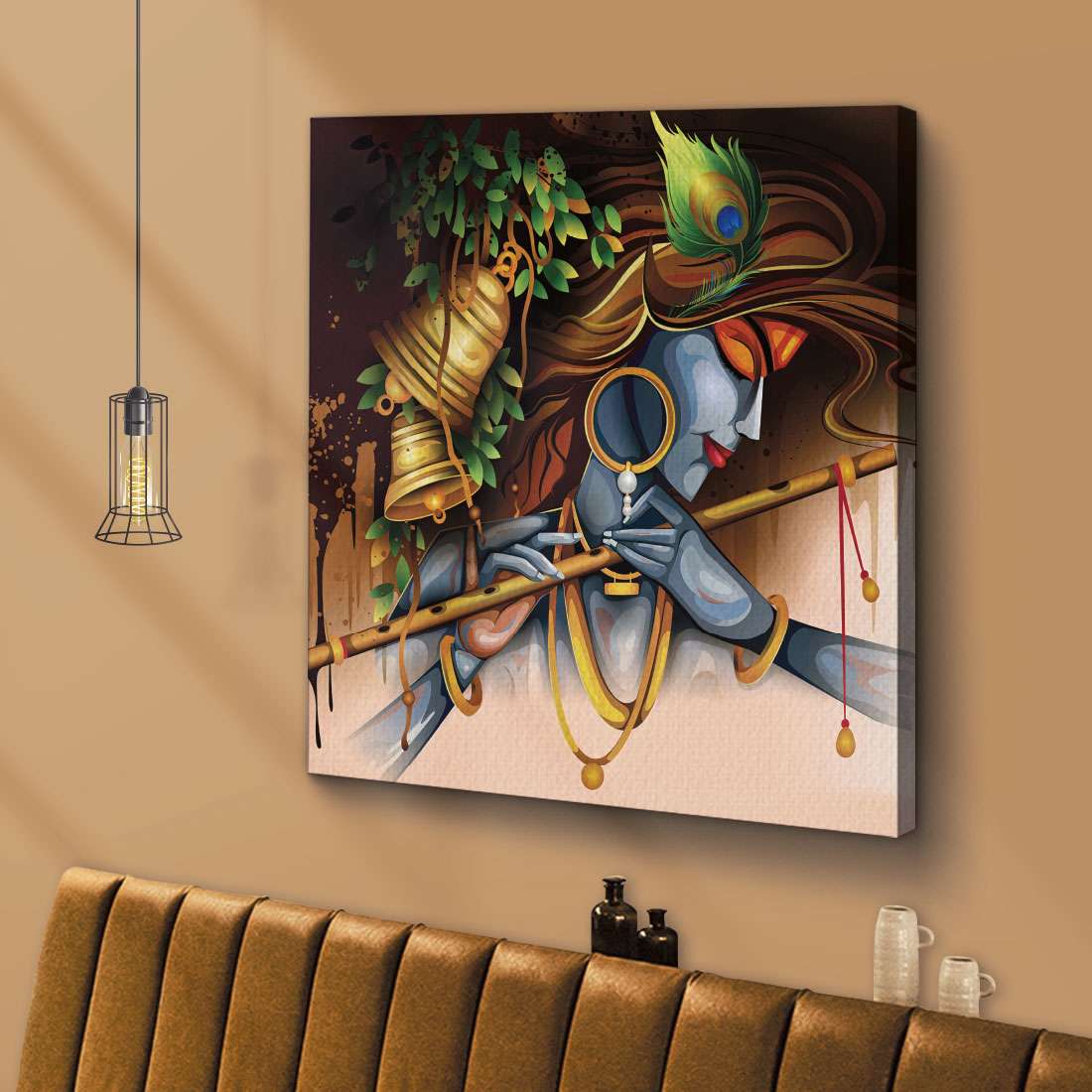 ArtX Krishna Flute Painting For Wall Decoration, Wall Painting For Living Room ArtX