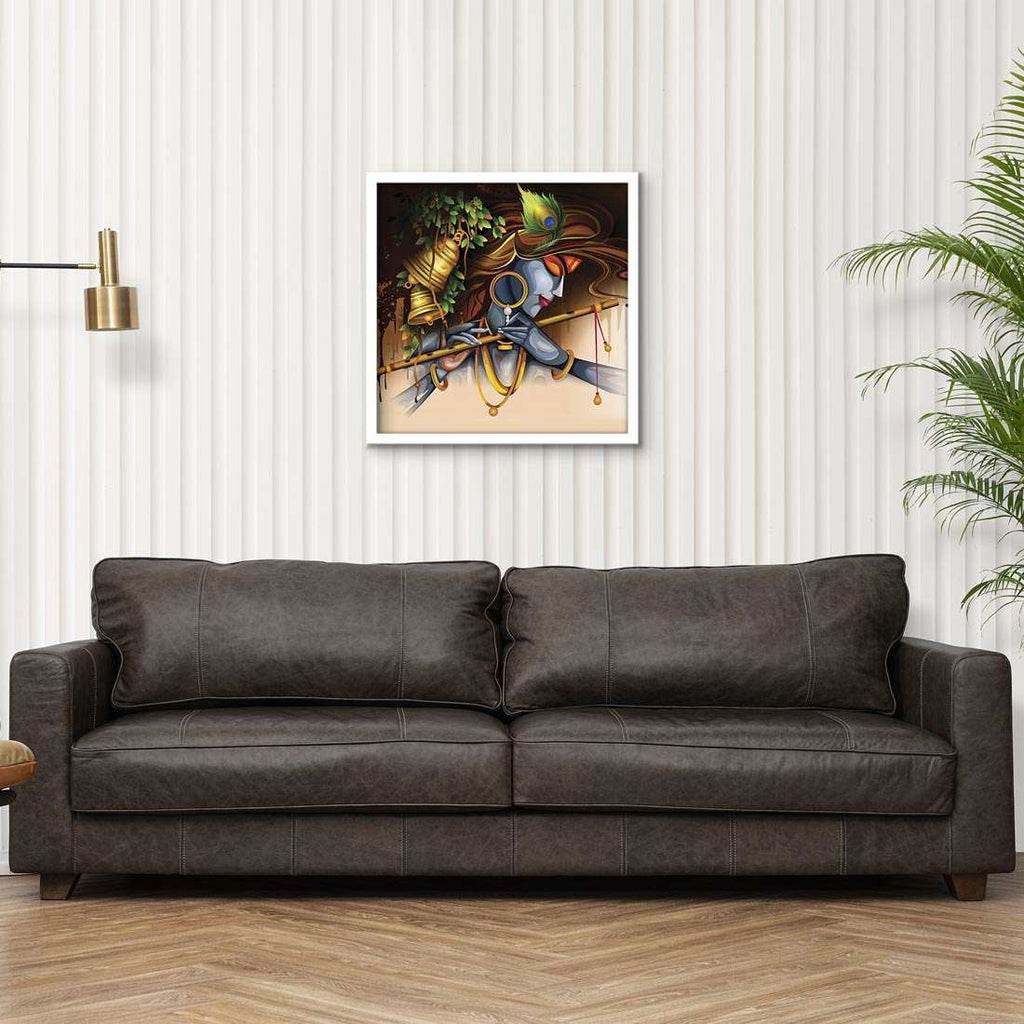 ArtX Krishna Flute Painting For Wall Decoration, Wall Painting For Living Room ArtX