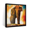 ArtX Elephant Mother Child for Vastu, Wall Painting For Home ArtX