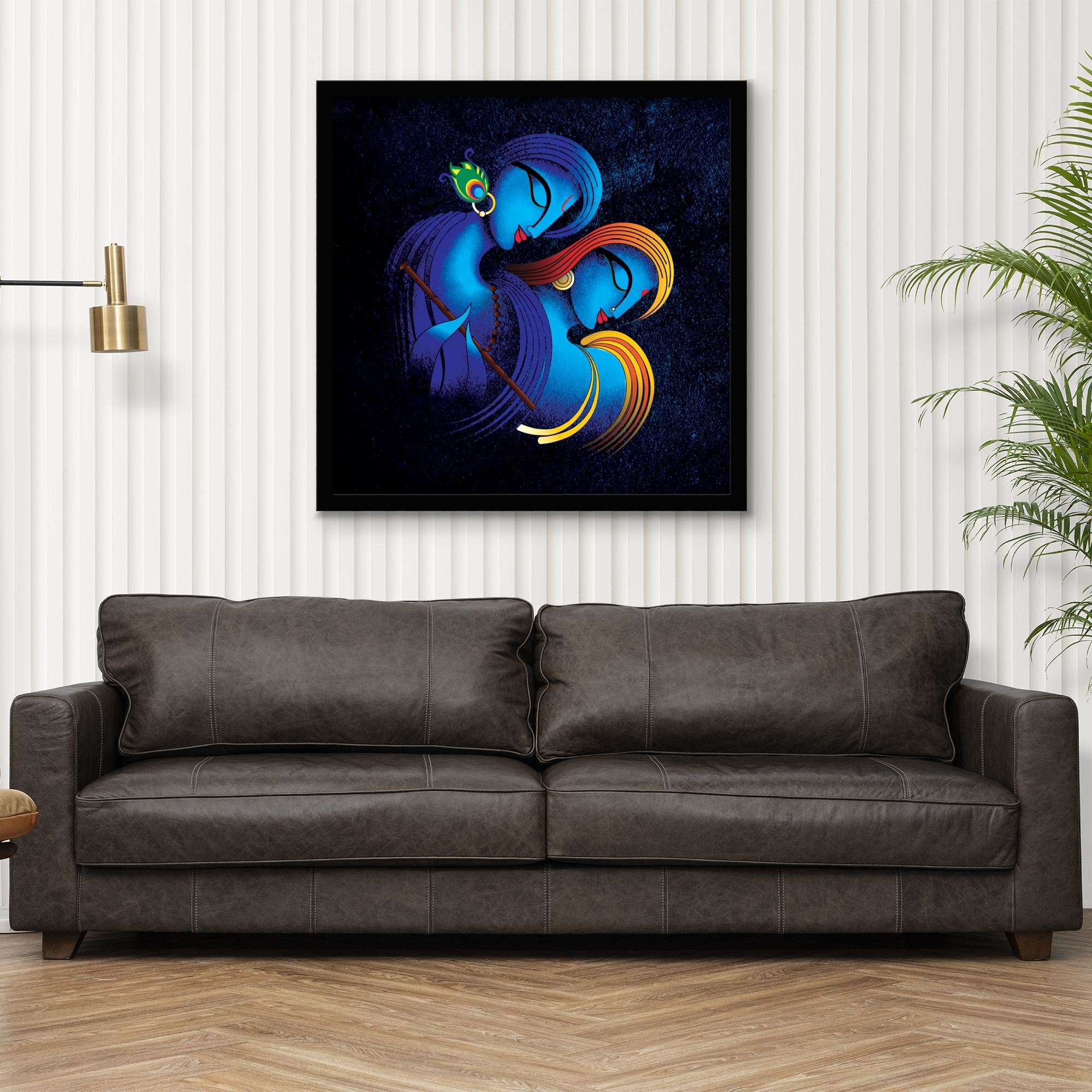ArtX Radha Krishna Eternal Love, Wall Painting For Living Room ArtX