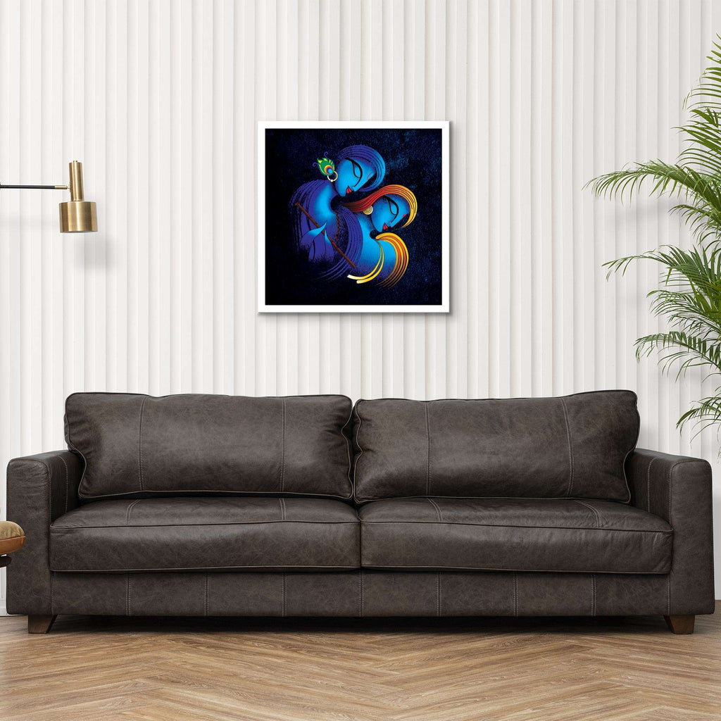 ArtX Radha Krishna Eternal Love, Wall Painting For Living Room ArtX