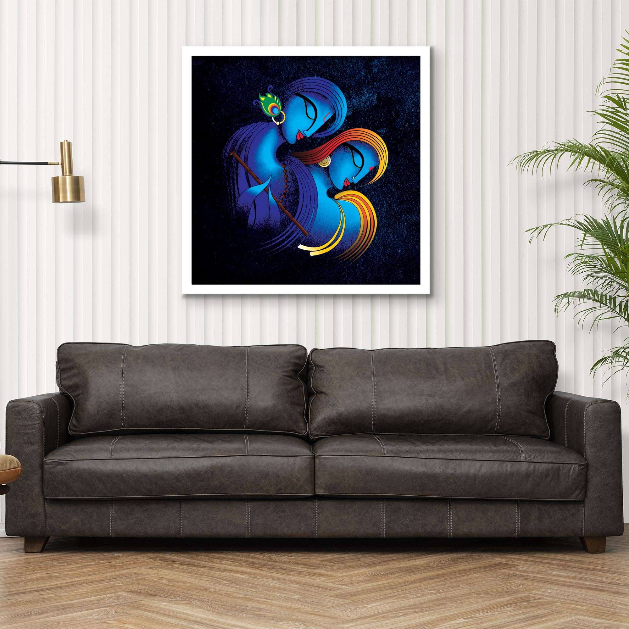 ArtX Radha Krishna Eternal Love, Wall Painting For Living Room ArtX