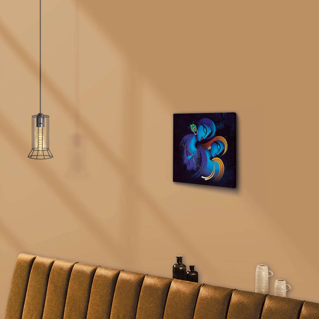 ArtX Radha Krishna Eternal Love, Wall Painting For Living Room ArtX