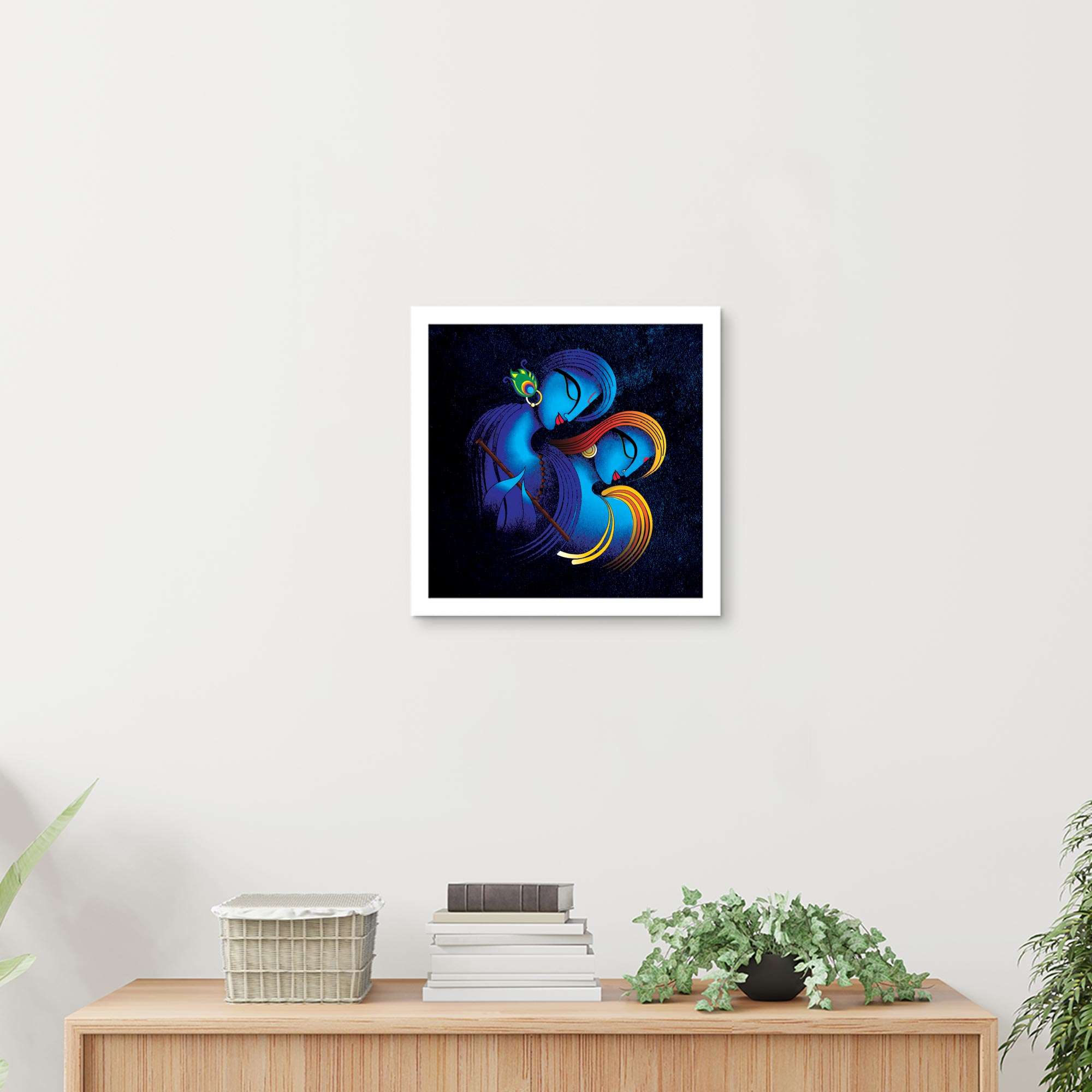 ArtX Radha Krishna Eternal Love, Wall Painting For Living Room ArtX