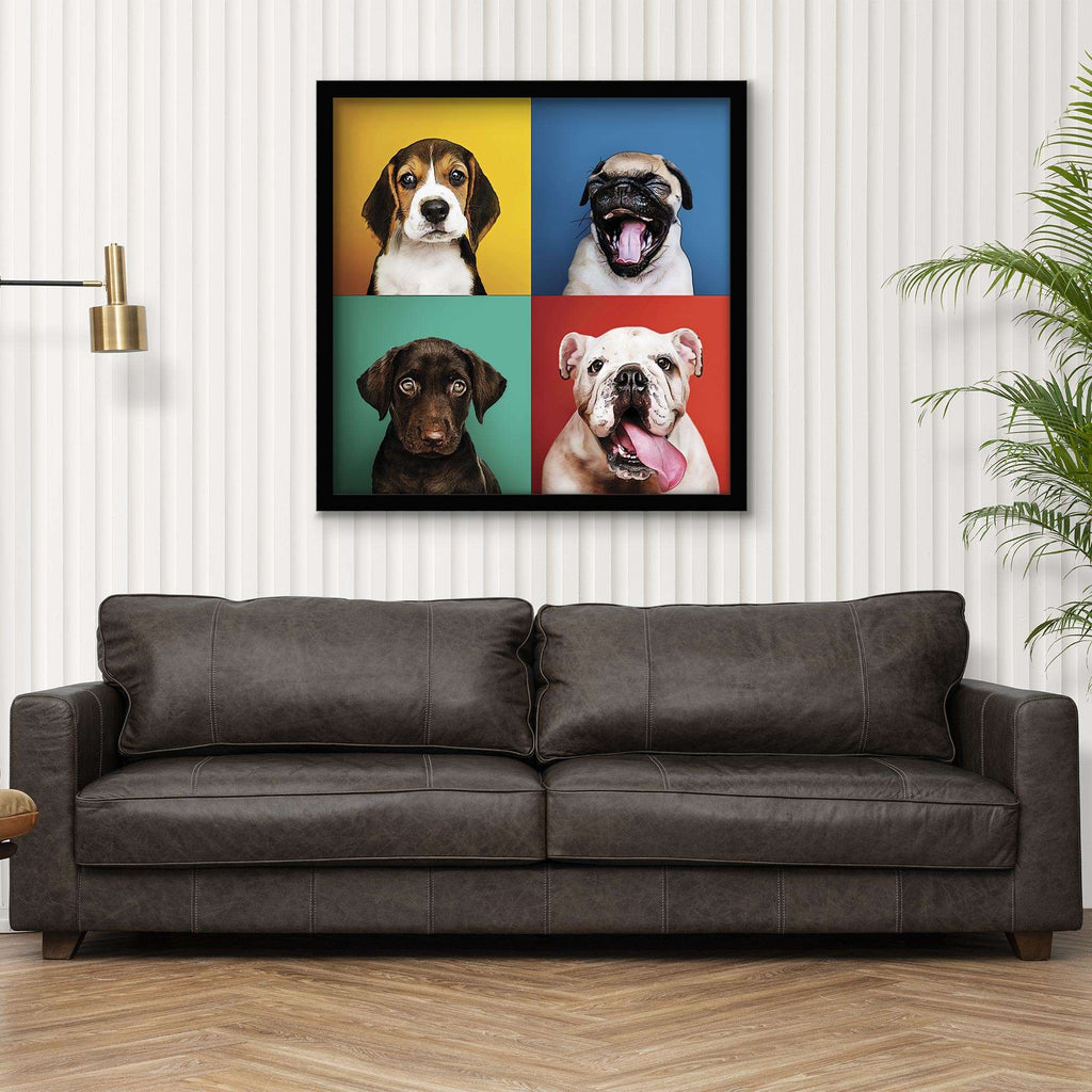 ArtX Dogs Painting For Wall Decoration, Wall Painting For Living Room ArtX